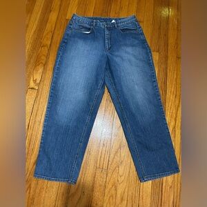 Talbots Jeans Womens 16P Straight Leg Jean High Rise Denim Classic